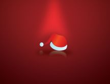 Small Christmas hat in the light HD wallpaper