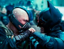 Batman and Bane fighting HD wallpaper