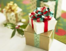 Two presents for Christmas - close up