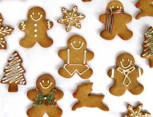 Gingerbread man, reindeer, snowflakes-Cookies for Christmas