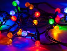 Colored lights for Christmas tree