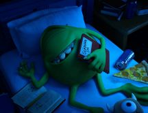 Mike Wazowski sleeping - Monsters University 2013