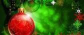 Abstract HD Christmas wallpaper - Big red ornament