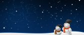 Father and son - constellation snowman HD wallpaper