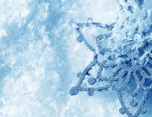 Big snowflake - winter HD wallpaper