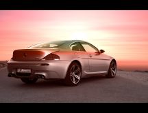 BMW M6 at sunset HD wallpaper