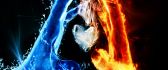 The love between water and fire HD wallpaper