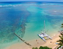 Hawaii beach - beautiful blue water