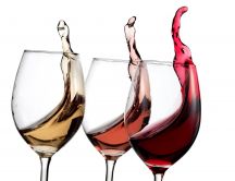 White, pink or red - delicious glass of wine