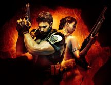 Characters from Resident Evil in action - computer game