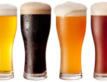 Four types of beer - delicious drink