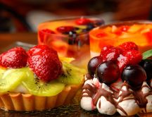 Delicious fruit tarts - sweet season