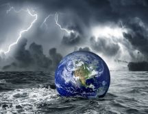 Earth is in great danger - great storm at sea