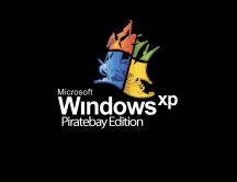 Pirated Windows XP logo - funny HD wallpaper