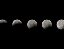 Moments of the eclipse of the moon