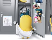 Funny minions in the locker room - Despicable me