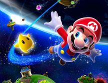 Super Mario in space - the most beautiful childhood game