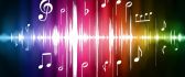 Sound waves of music - abstract colorful HD wallpaper