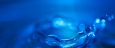 Water splash - blue HD wallpaper