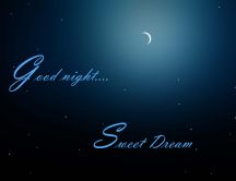 Blue sky full of stars - good night and sweet dream