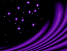Purple little stars - abstract dark sky