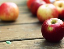 Delicious red apples - portion of vitamins