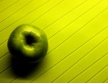 Green apple on a beautiful background