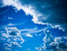 Wonderful blue sky - nature HD wallpaper