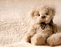 Carpet or teddy bear - sweet fluffy toy for kids