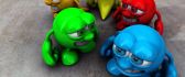 3D color abstract toys - funny smile
