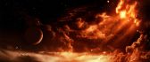 Abstract fire light from the space - HD wallpaper