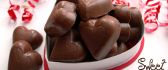 Delicious box full of heart chocolate - love sweet mornings