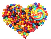 Heart of candies - delicious desert every day