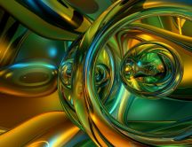 Abstract HD wallpaper - shapes of colour glass