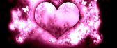 Pink fire heart - love is in the air