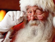 Old but funny Santa Claus - magic Christmas night