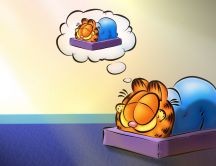 Sweet dreams Garfield - HD animation wallpaper