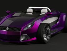 Black and purple bullet proof cars