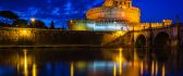 Castle Sant Angelo Rome on the night
