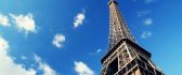 View of the Eiffel Tower on a picture-perfect day