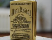 Jim Beam Zippo Lighter - Golden bottle