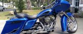 Blue Harley Road King - Custom motorcycle