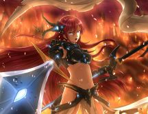 Magurine Luka in fire - Anime character