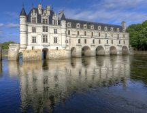 Chenonceaux Castle from France - Building on water