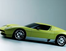 Green Lamborghini Miura Concept Wallpaper