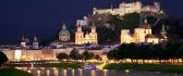 Salzburg Austria lighted in night - Amazing landscape