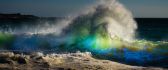 Amazing colorful waves in sea - HD wallpaper