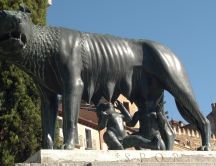 Romulus and Remus Statue from Italy
