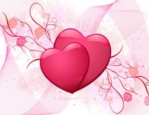 Two sweet hearts - Love wallpaper
