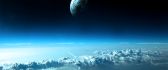 View Earth from space - wonderful space landscape